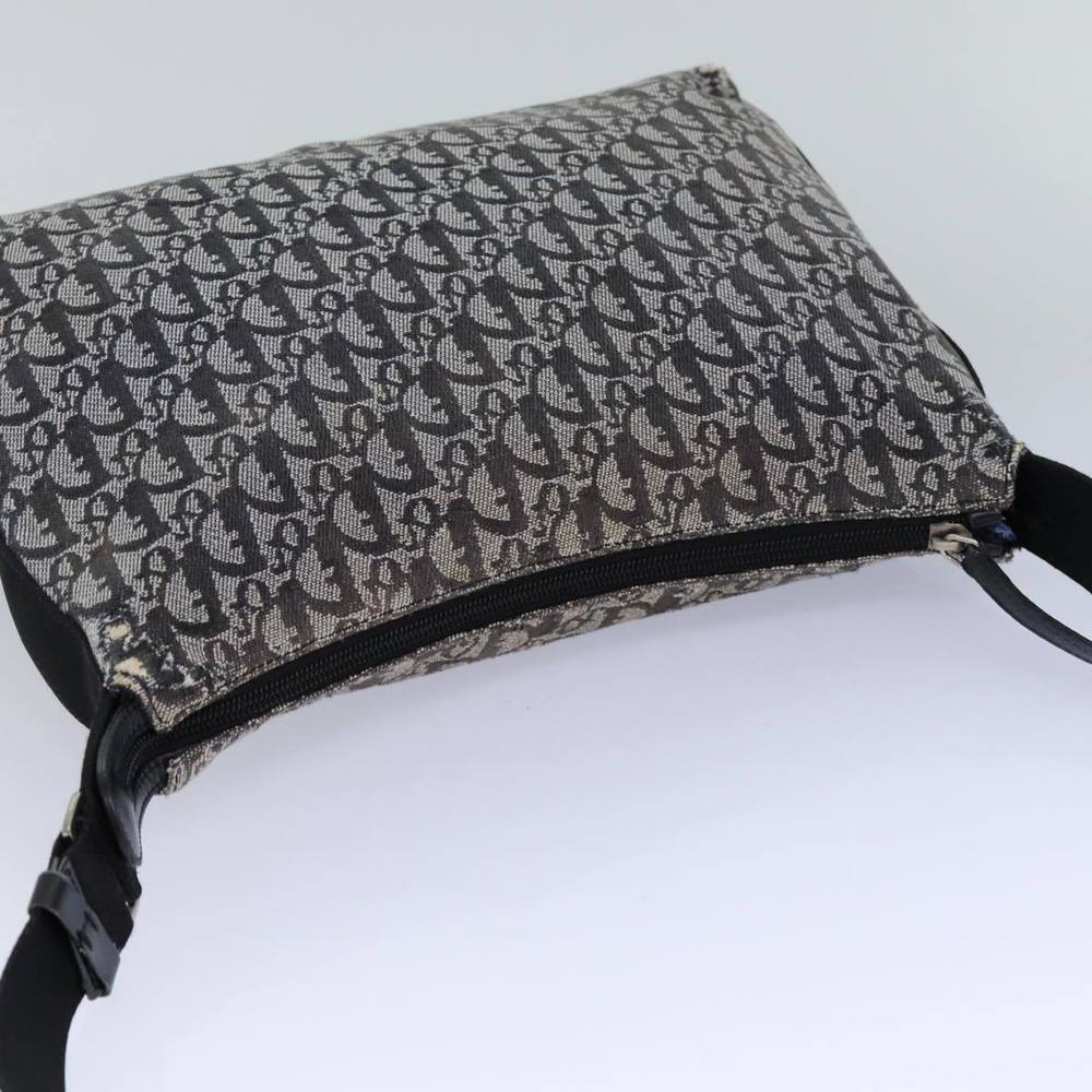 Christian Dior Trotter Canvas Shoulder Bag Black Auth 82279 - Picture 6 of 16